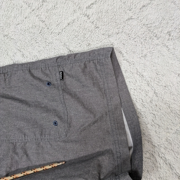Howler Brothers Shorts Men's 32 Gray Board Swim Hiking Beach Stretch Waist 7” - Picture 2 of 8